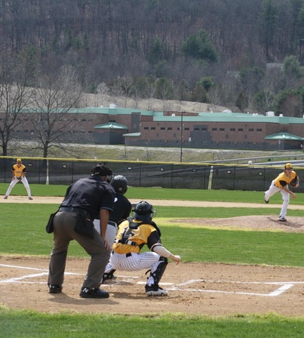 Broome player pitching to the opponent