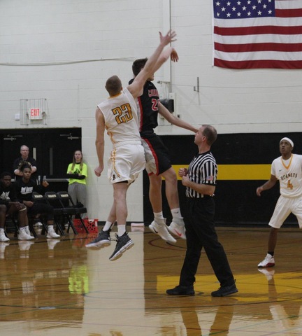 Jump ball at the beginning of the game