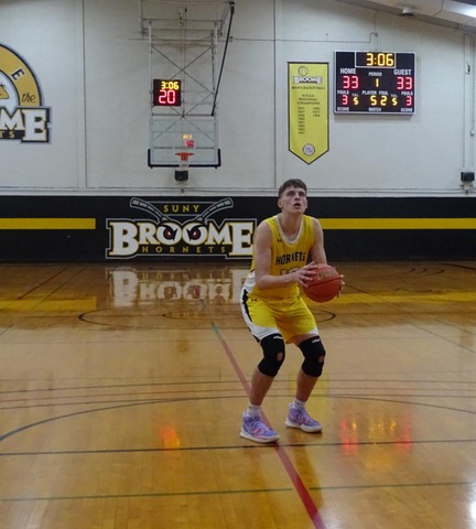 Broome basketball player shooting a free throw