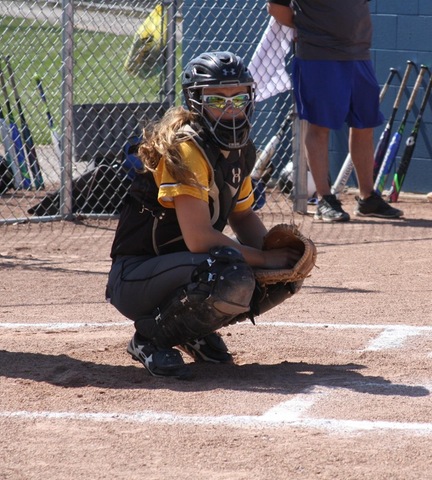 Broome catcher behind the plate