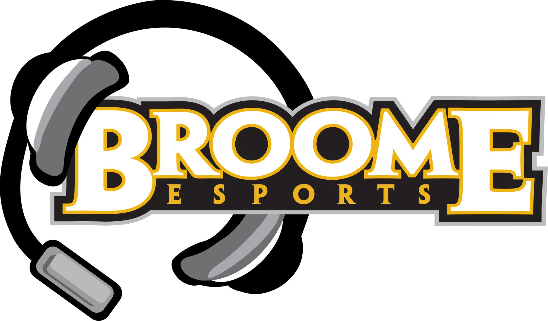SUNY Broome Esports logo with headset.