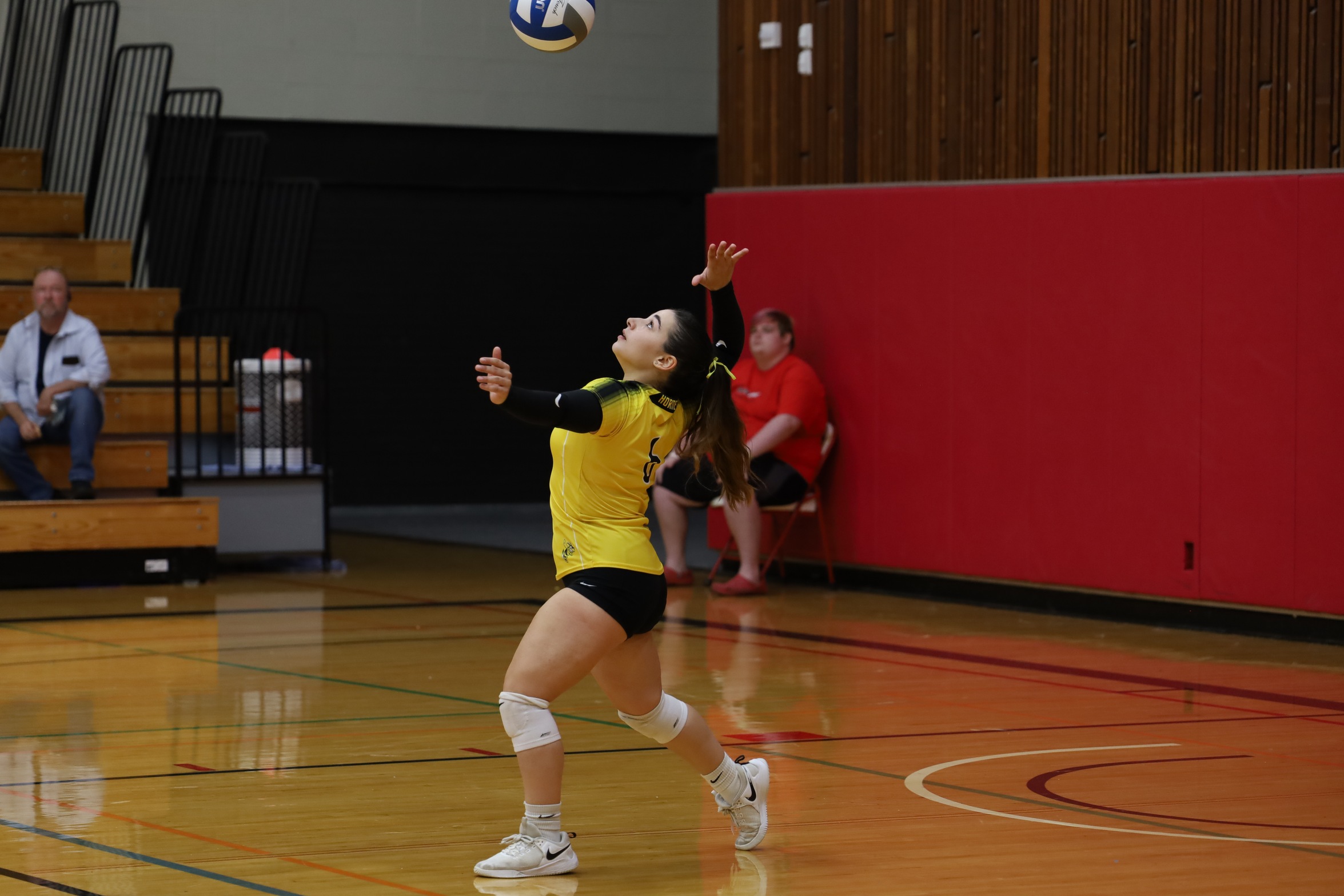 Broome volleyball player going for a serve